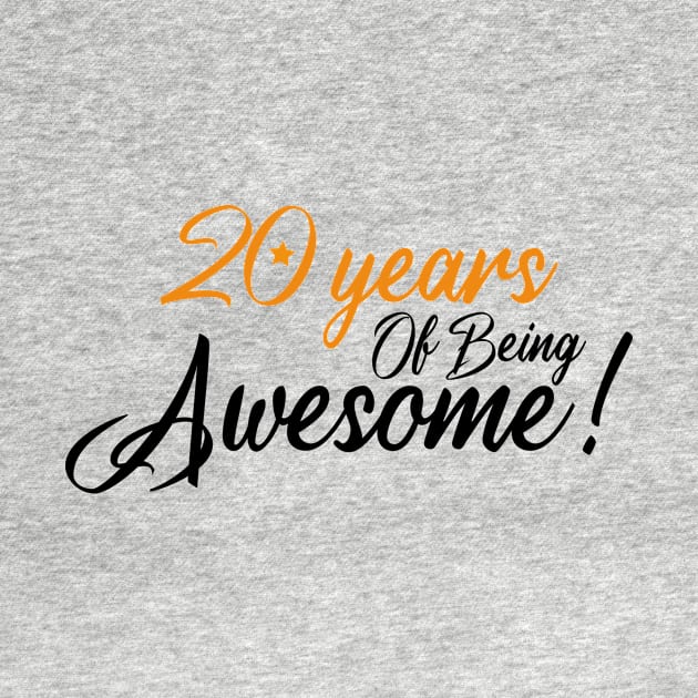 Celebration of 20th, 20 Years Of Being Awesome by Allesbouad